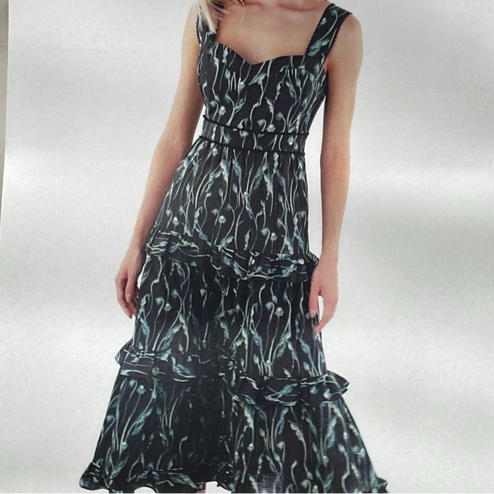 ESPECIA Women's Coqueta Midi Dress Size S in Multi